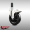 Service Caster 5 Inch 316SS Soft Rubber Swivel 1 Inch Expanding Stem Caster Lock Brake SCC SCC-SS316TTLEX20S514-SRS-1 - alternate 2